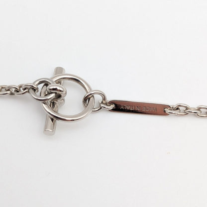 Hermes Mobile H Buffalo Horn Necklace Silver Brown Black — view 6