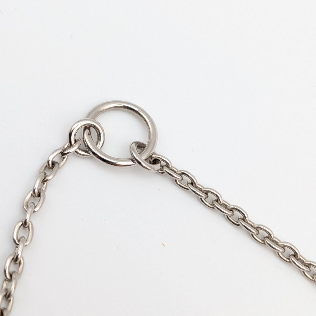 Hermes Mobile H Buffalo Horn Necklace Silver Brown Black — view 5