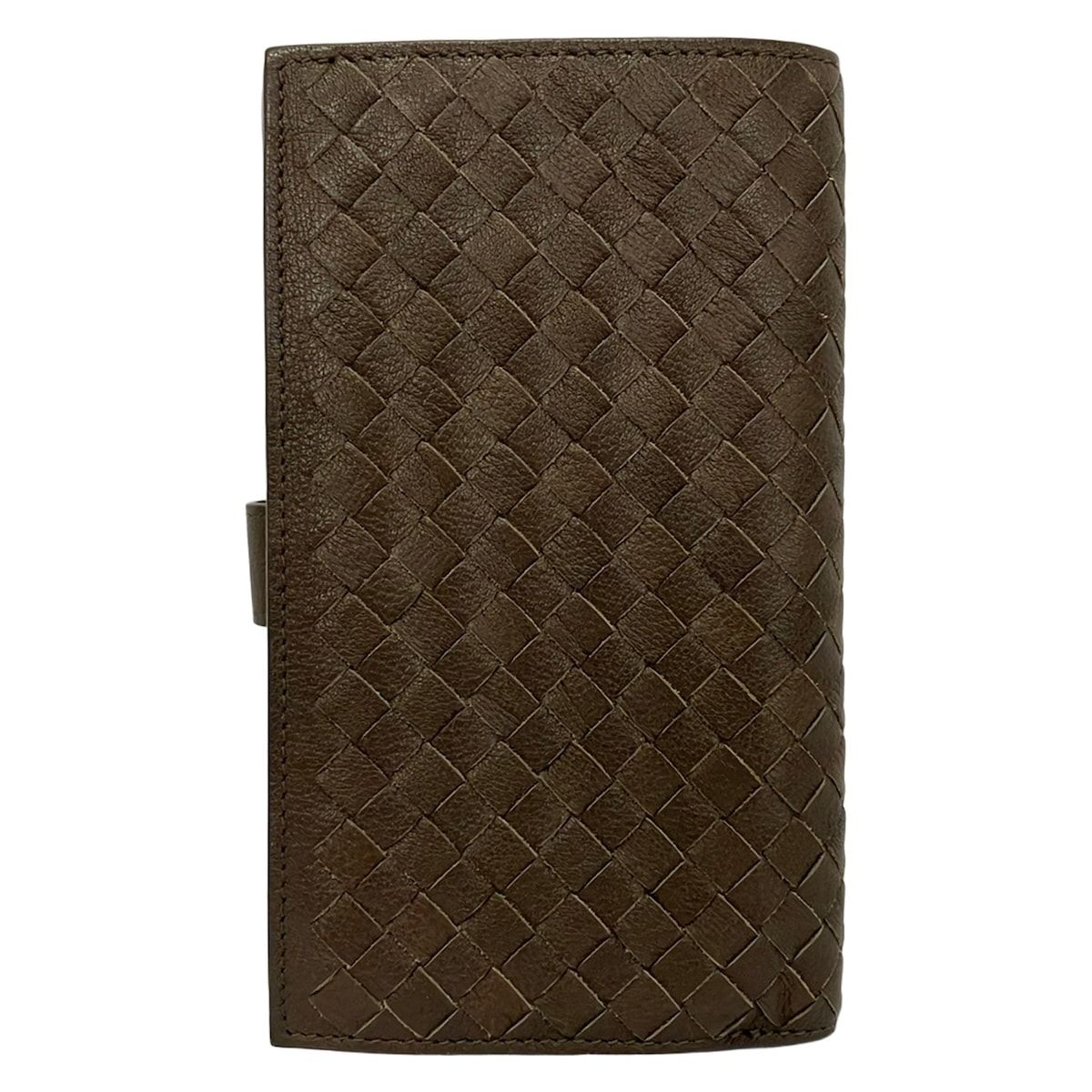 Bottega Veneta Wallet Intrecciato Dark Brown Leather — view 2
