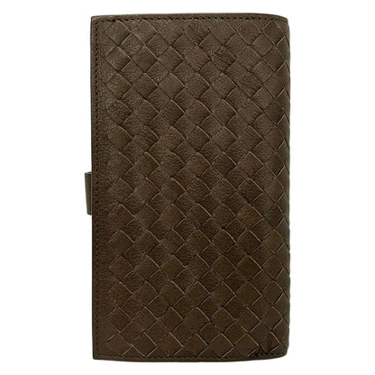 Bottega Veneta Wallet Intrecciato Dark Brown Leather — view 2