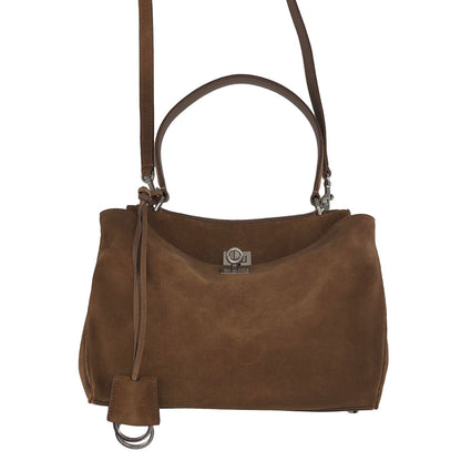 Balenciaga Rodeo Small Suede Leather Shoulder Bag Brown — view 6
