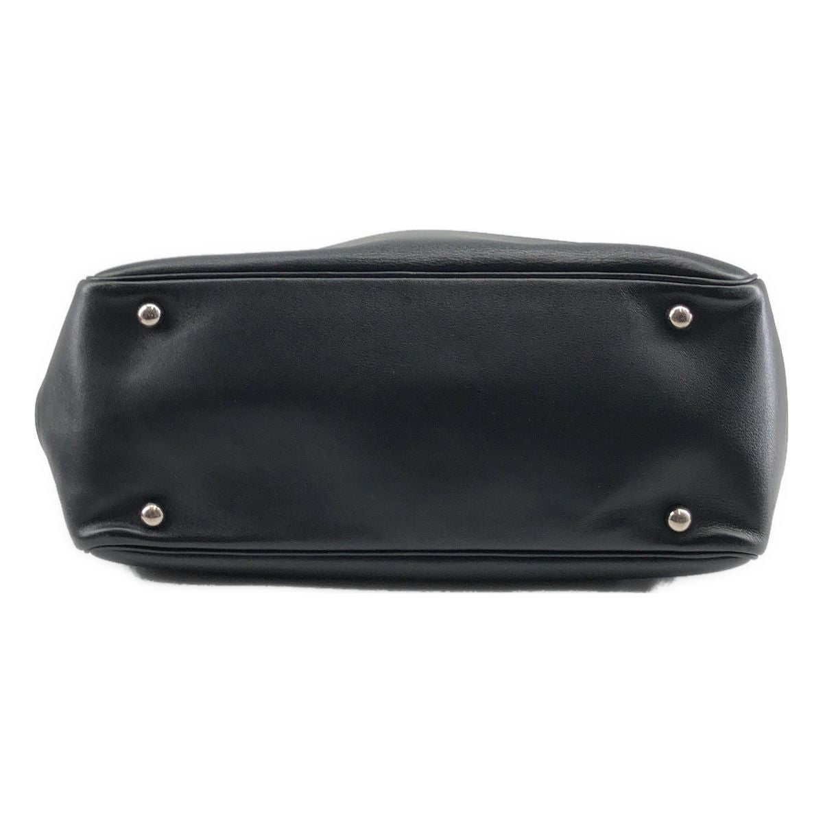 Loewe Anagram Leather Tote Bag Black — view 5