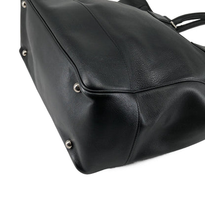 Loewe Anagram Leather Tote Bag Black — view 7