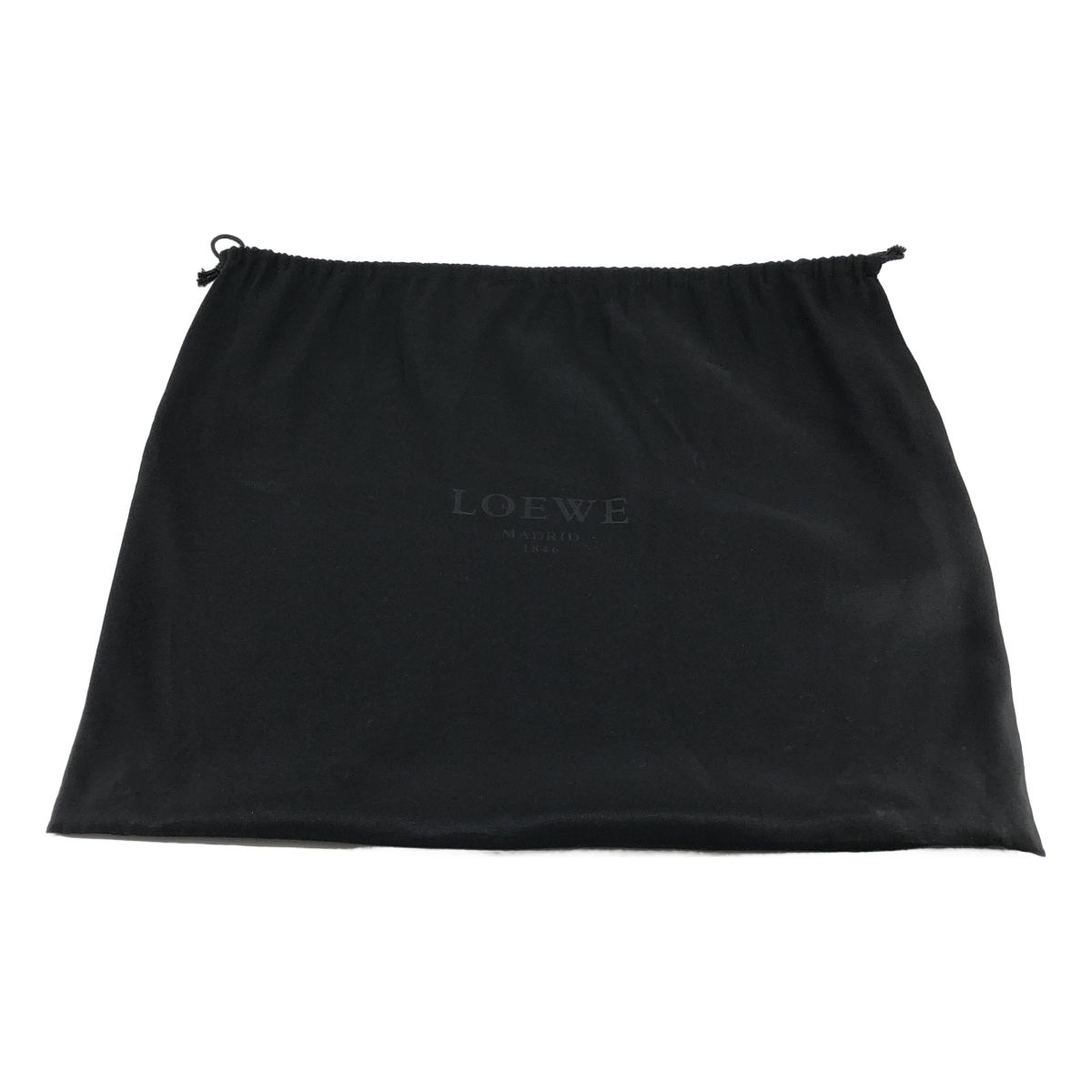 Loewe Anagram Leather Tote Bag Black — view 8