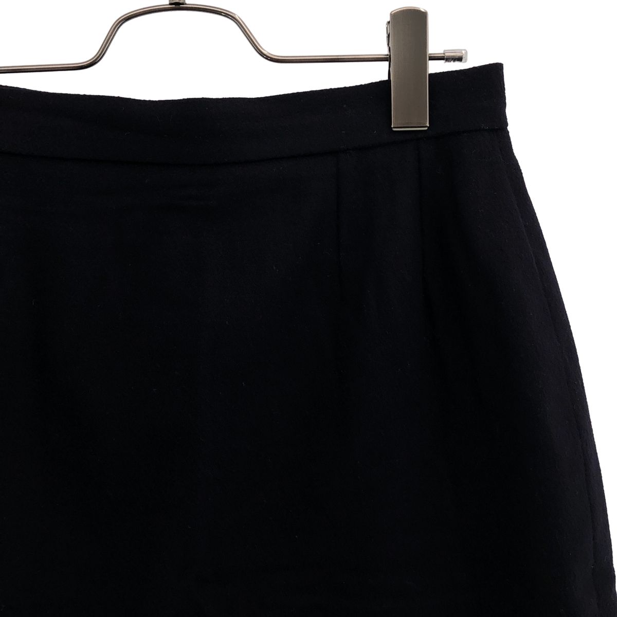 Chanel Set Wool Gold Button Double Breasted Jacket Skirt Navy 40 — view 6