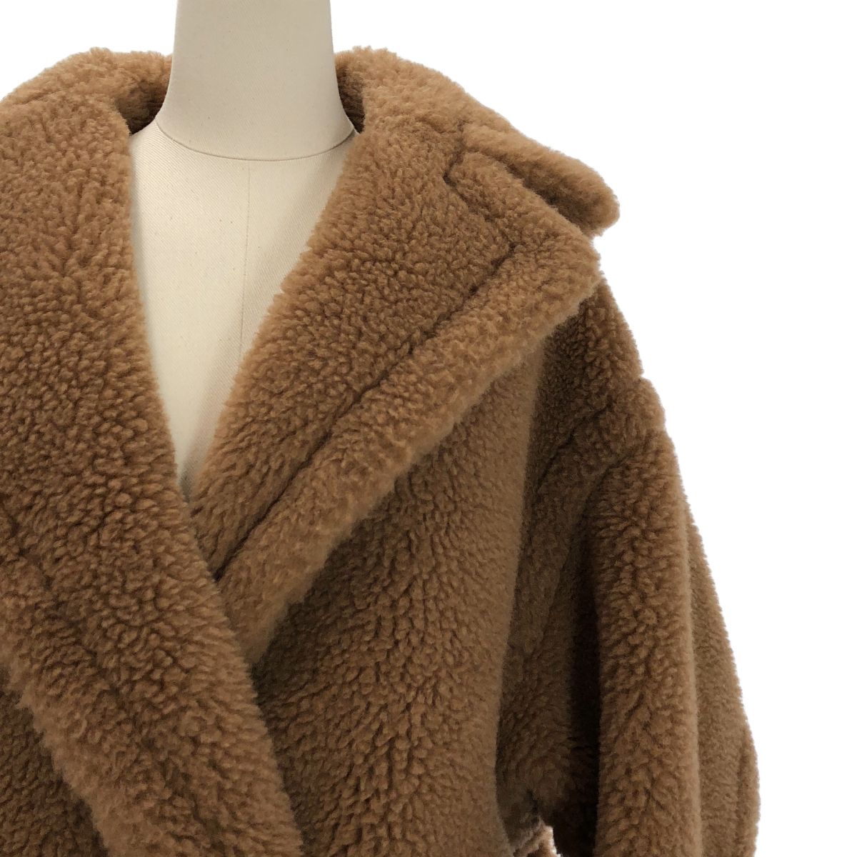 Max Mara Teddy Fleece Icon Coat Brown S — view 2