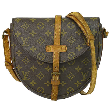 Louis Vuitton LV Chantilly MM Monogram Shoulder Bag Pochette Brown