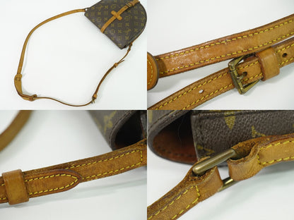 Louis Vuitton LV Chantilly MM Monogram Shoulder Bag Pochette Brown — view 6