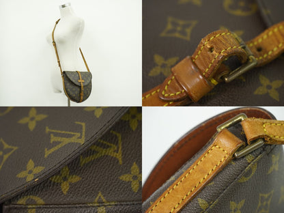 Louis Vuitton LV Chantilly MM Monogram Shoulder Bag Pochette Brown — view 7