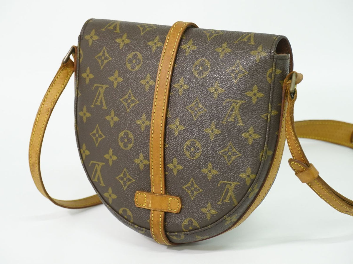 Louis Vuitton LV Chantilly MM Monogram Shoulder Bag Pochette Brown — view 2