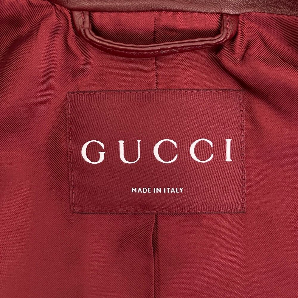 Gucci Horsebit Lambskin Cropped Jacket Red Spring Summer Fall Winter 38 — view 7