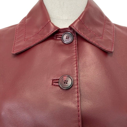 Gucci Horsebit Lambskin Cropped Jacket Red Spring Summer Fall Winter 38 — view 6