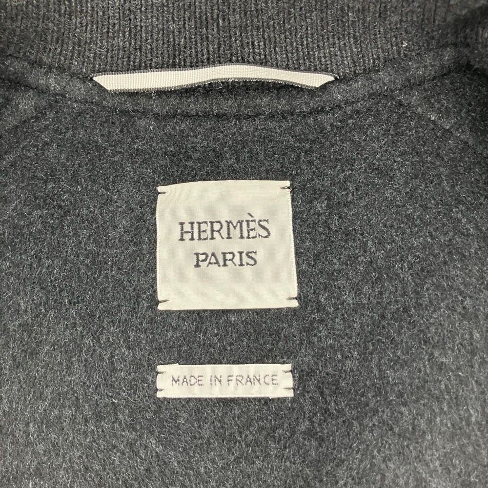 Hermes Sellier Buttons Cashmere Vest Charcoal Gray Spring Summer Fall Winter 38 — view 8