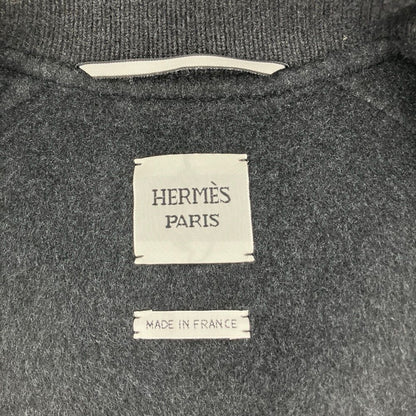 Hermes Sellier Buttons Cashmere Vest Charcoal Gray Spring Summer Fall Winter 38 — view 8