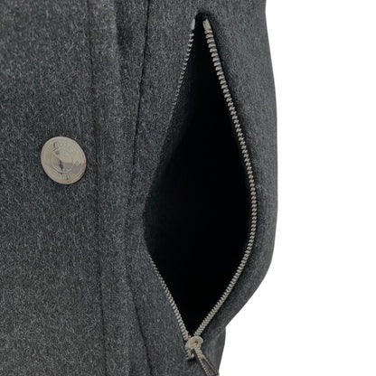 Hermes Sellier Buttons Cashmere Vest Charcoal Gray Spring Summer Fall Winter 38 — view 6