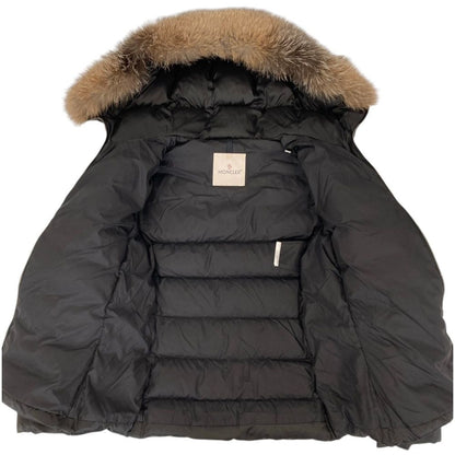 Moncler Tatie Hooded Down Jacket with Belt Black Fall Winter 0 — view 6