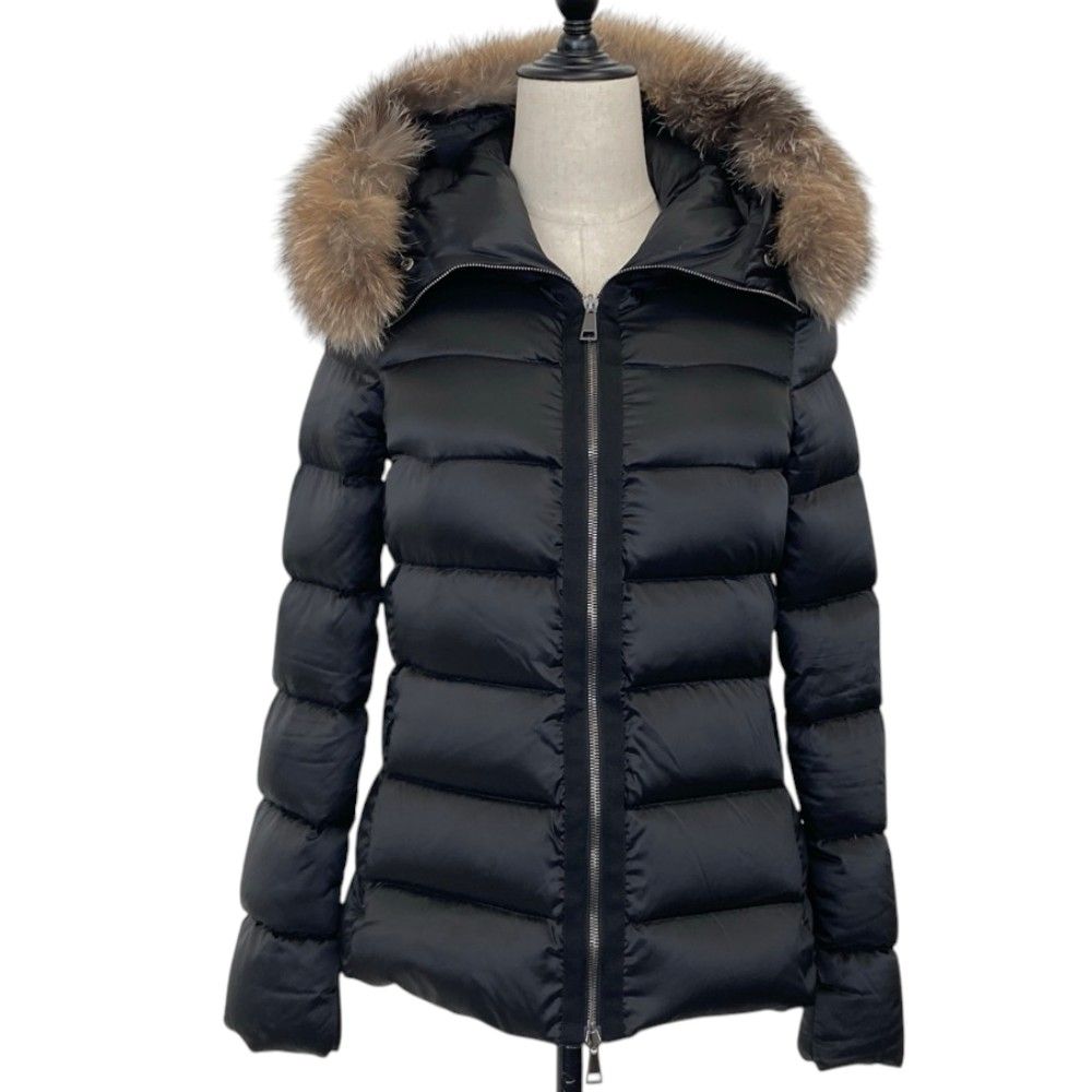 Moncler Tatie Hooded Down Jacket with Belt Black Fall Winter 0 — view 4