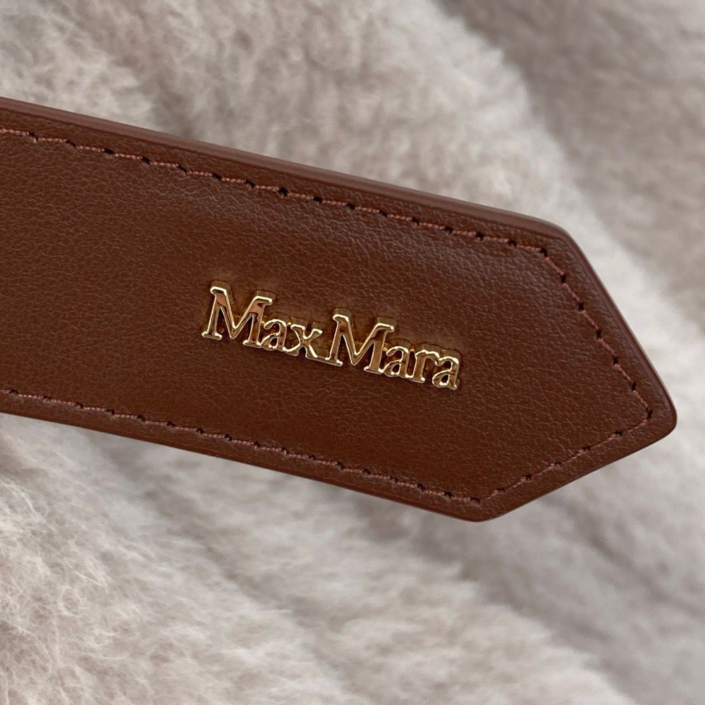 Max Mara Teddy Bear Cape Jacket SM Beige Autumn Winter — view 8