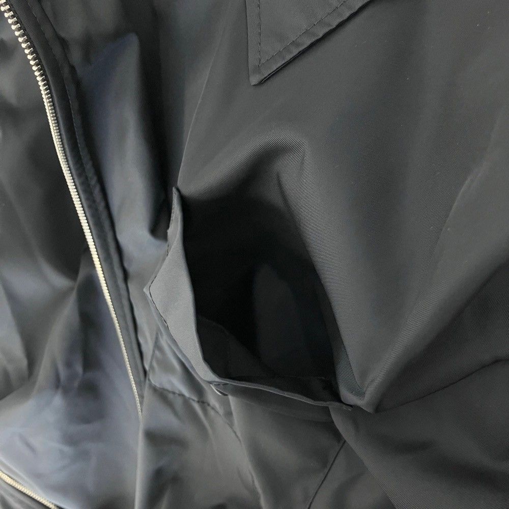 Prada Re-Nylon Zip Up Overshirt Black Spring Summer Fall Winter 36 — view 8