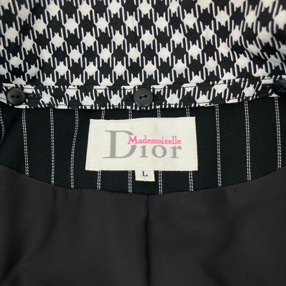 Dior Mademoiselle Striped Fit and Flare Dress Black Spring Summer Fall Winter L — view 8