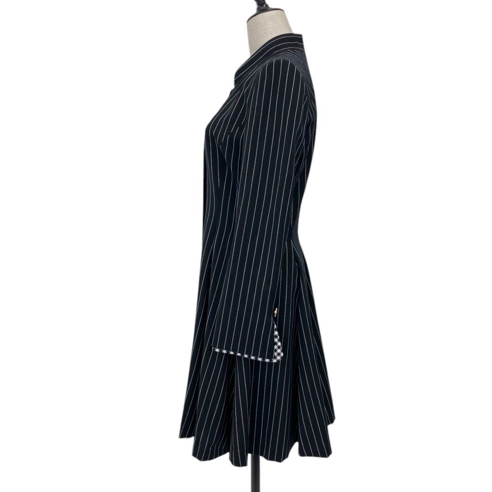 Dior Mademoiselle Striped Fit and Flare Dress Black Spring Summer Fall Winter L — view 3
