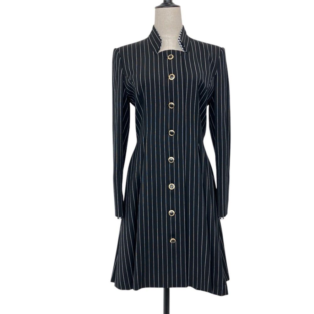 Dior Mademoiselle Striped Fit and Flare Dress Black Spring Summer Fall Winter L