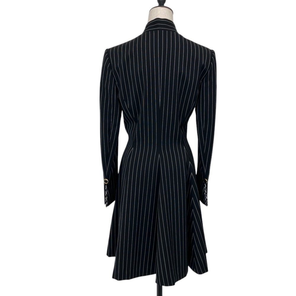 Dior Mademoiselle Striped Fit and Flare Dress Black Spring Summer Fall Winter L — view 2