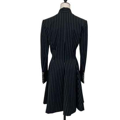 Dior Mademoiselle Striped Fit and Flare Dress Black Spring Summer Fall Winter L — view 2