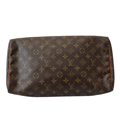 Louis Vuitton Monogram Speedy 35 Boston Bag Brown — view 5