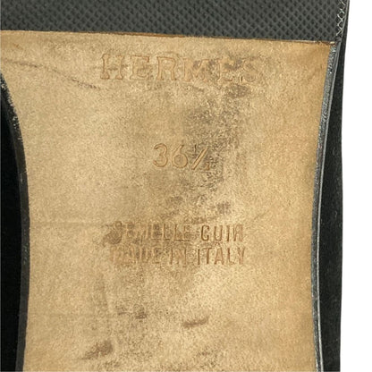 Hermes Glenan Suede Loafers Black Spring Summer Fall Winter — view 8