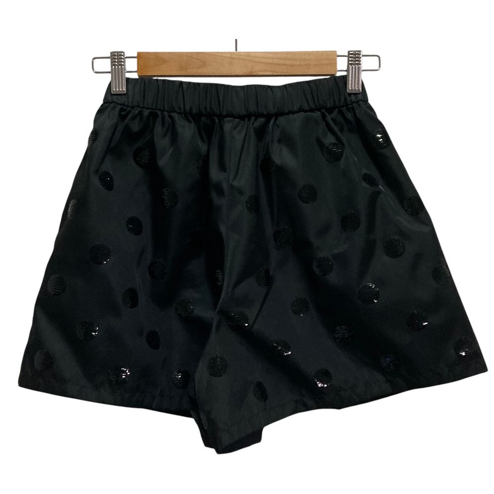 Prada Re-Nylon Sequin Dot Shorts Black Spring Summer 36 — view 2