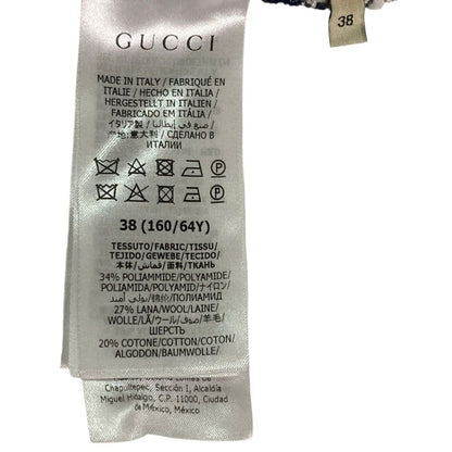 Gucci Check Tweed Skirt White Navy Spring Summer Fall Winter 38 — view 5