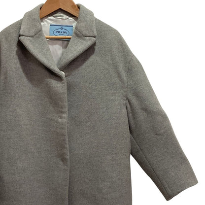 Prada Wool Yak Chesterfield Gray Autumn Winter 40 — view 3