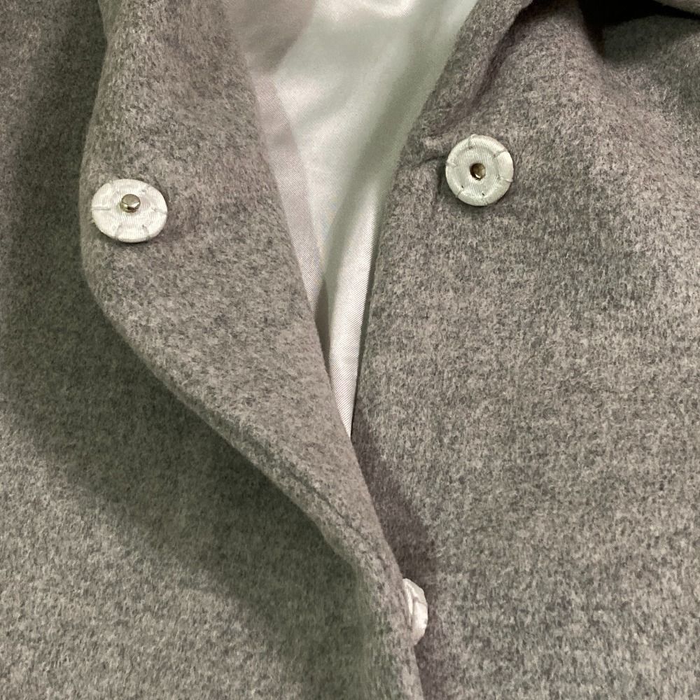 Prada Wool Yak Chesterfield Gray Autumn Winter 40 — view 5