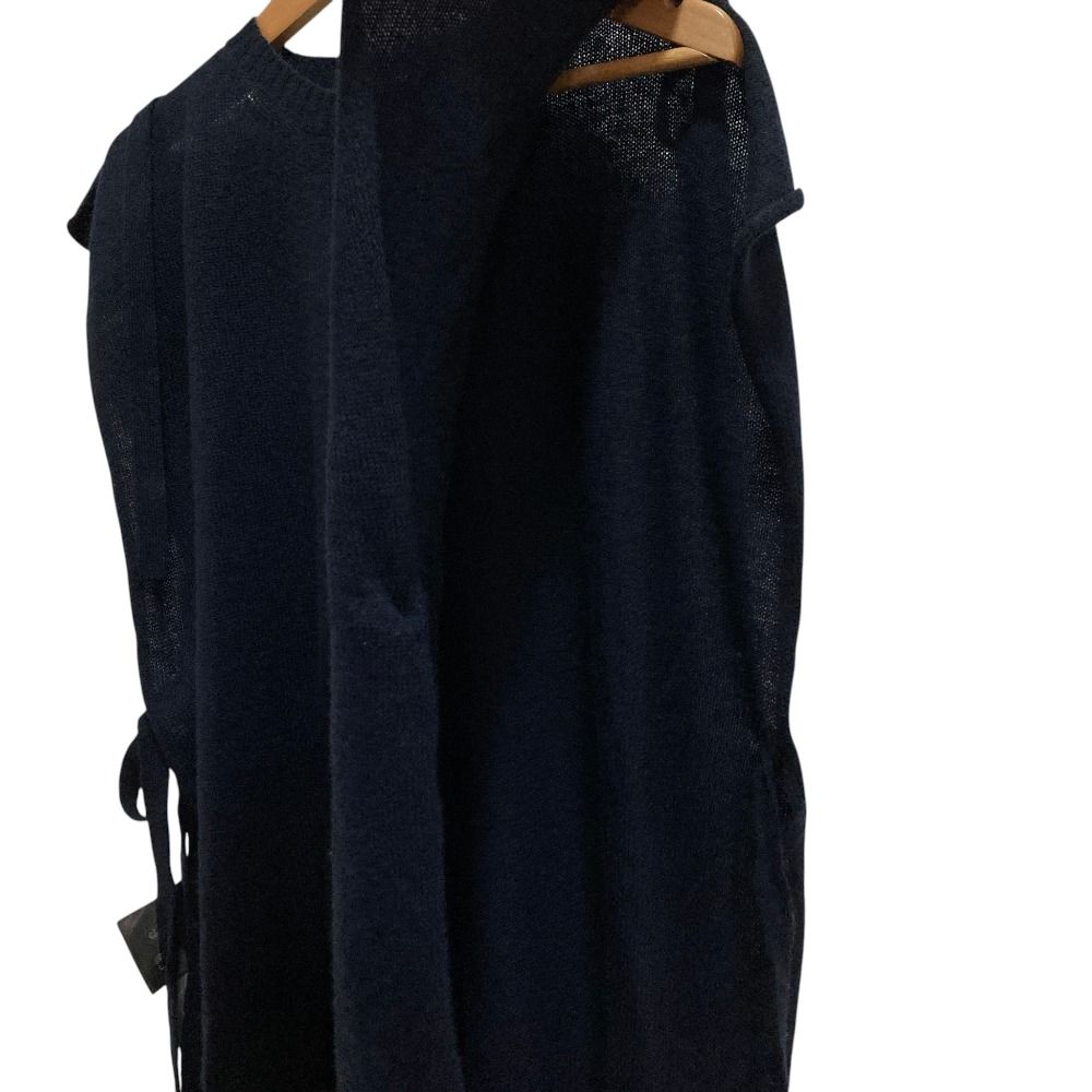 Prada Ribbon Cashmere Knit Vest Navy Spring Summer Fall Winter 40 — view 3