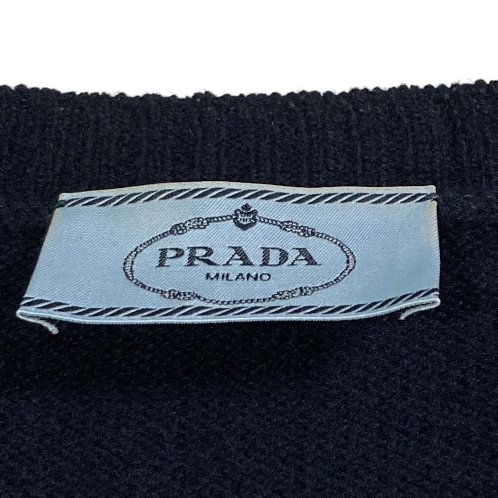 Prada Ribbon Cashmere Knit Vest Navy Spring Summer Fall Winter 40 — view 4