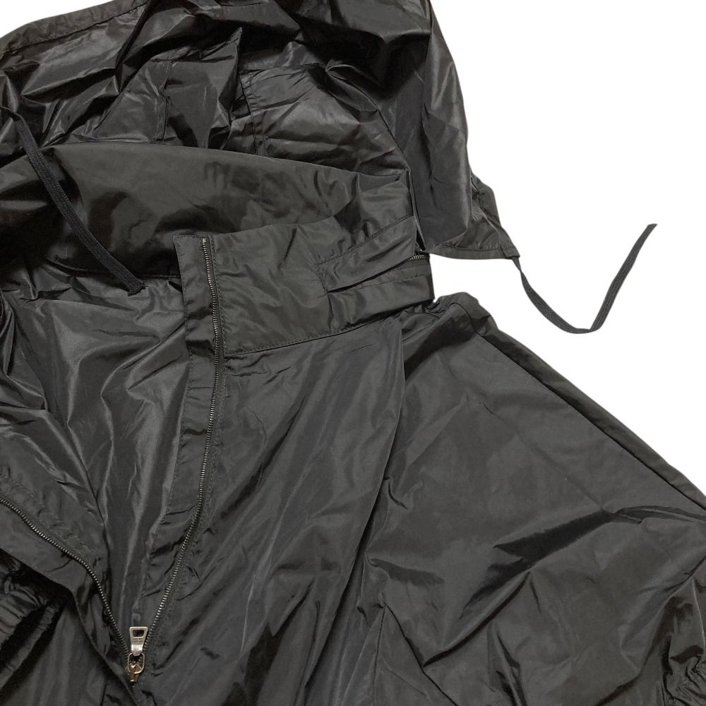Prada Sport Nylon Half Sleeve Hooded Peplum Jacket Black Spring Summer Fall 38 — view 3