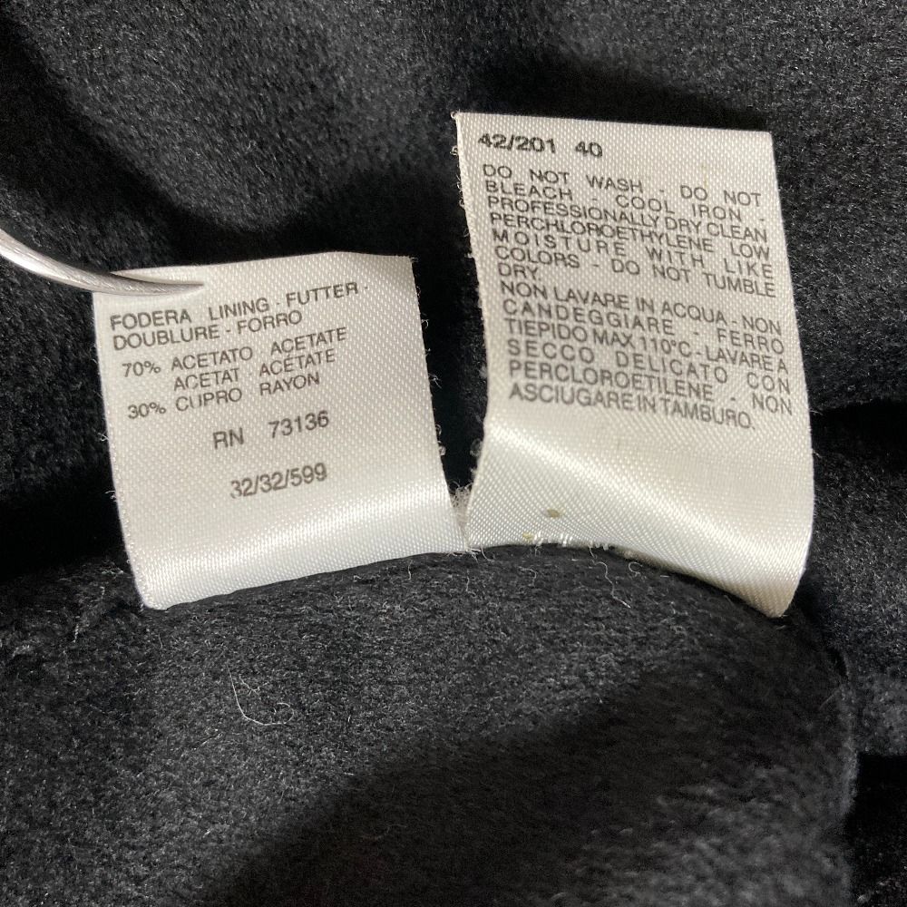 Max Mara Cucito Mano Cashmere Long Coat Black Fall Winter 40 — view 7