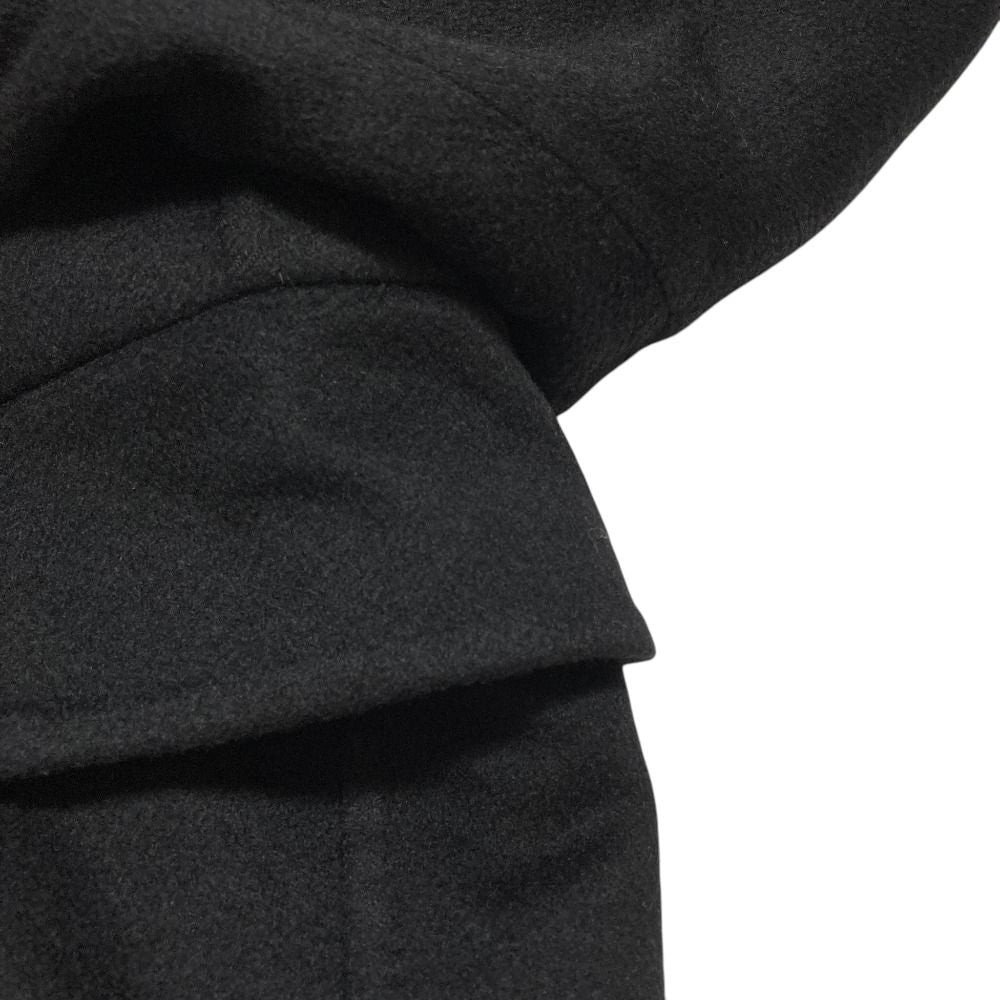 Max Mara Cucito Mano Cashmere Long Coat Black Fall Winter 40 — view 4