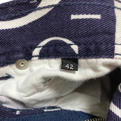 Gucci Tom Ford Era Logo Pattern Denim Pants Navy Spring Summer Fall Winter 42 — view 8