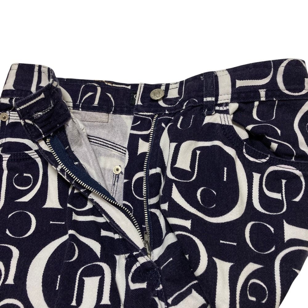 Gucci Tom Ford Era Logo Pattern Denim Pants Navy Spring Summer Fall Winter 42 — view 3