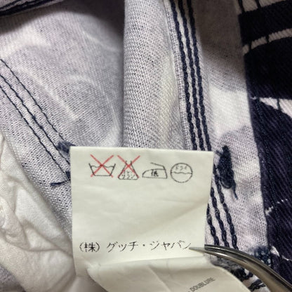 Gucci Tom Ford Era Logo Pattern Denim Pants Navy Spring Summer Fall Winter 42 — view 7