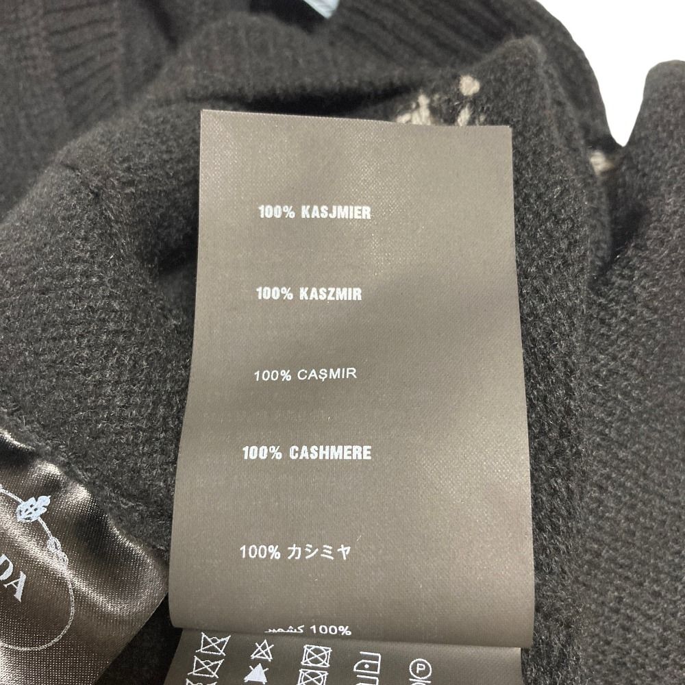 Prada Argyll Cashmere Knit Sweater Black Fall Winter 38 — view 7