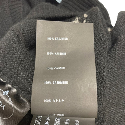 Prada Argyll Cashmere Knit Sweater Black Fall Winter 38 — view 7