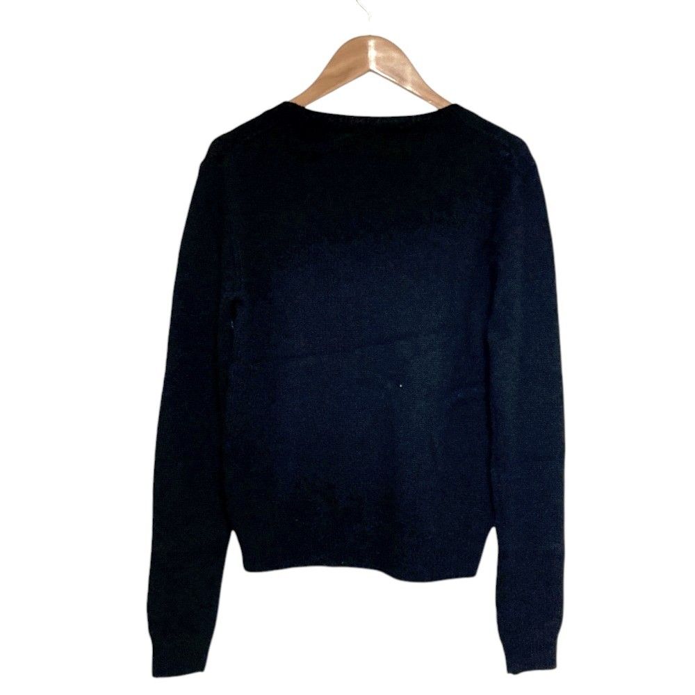 Prada Argyll Cashmere Knit Sweater Black Fall Winter 38 — view 2
