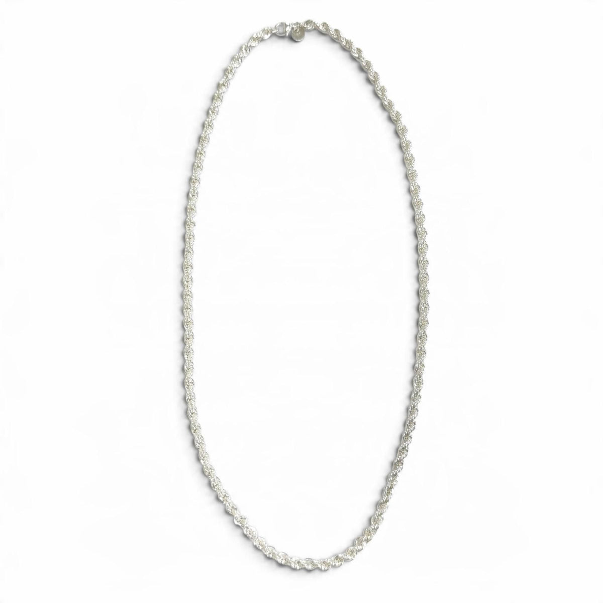 Tiffany & Co 925 Screw Twist Rope Chain Necklace Silver