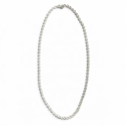 Tiffany & Co 925 Screw Twist Rope Chain Necklace Silver