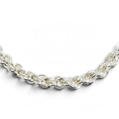 Tiffany & Co 925 Screw Twist Rope Chain Necklace Silver — view 4