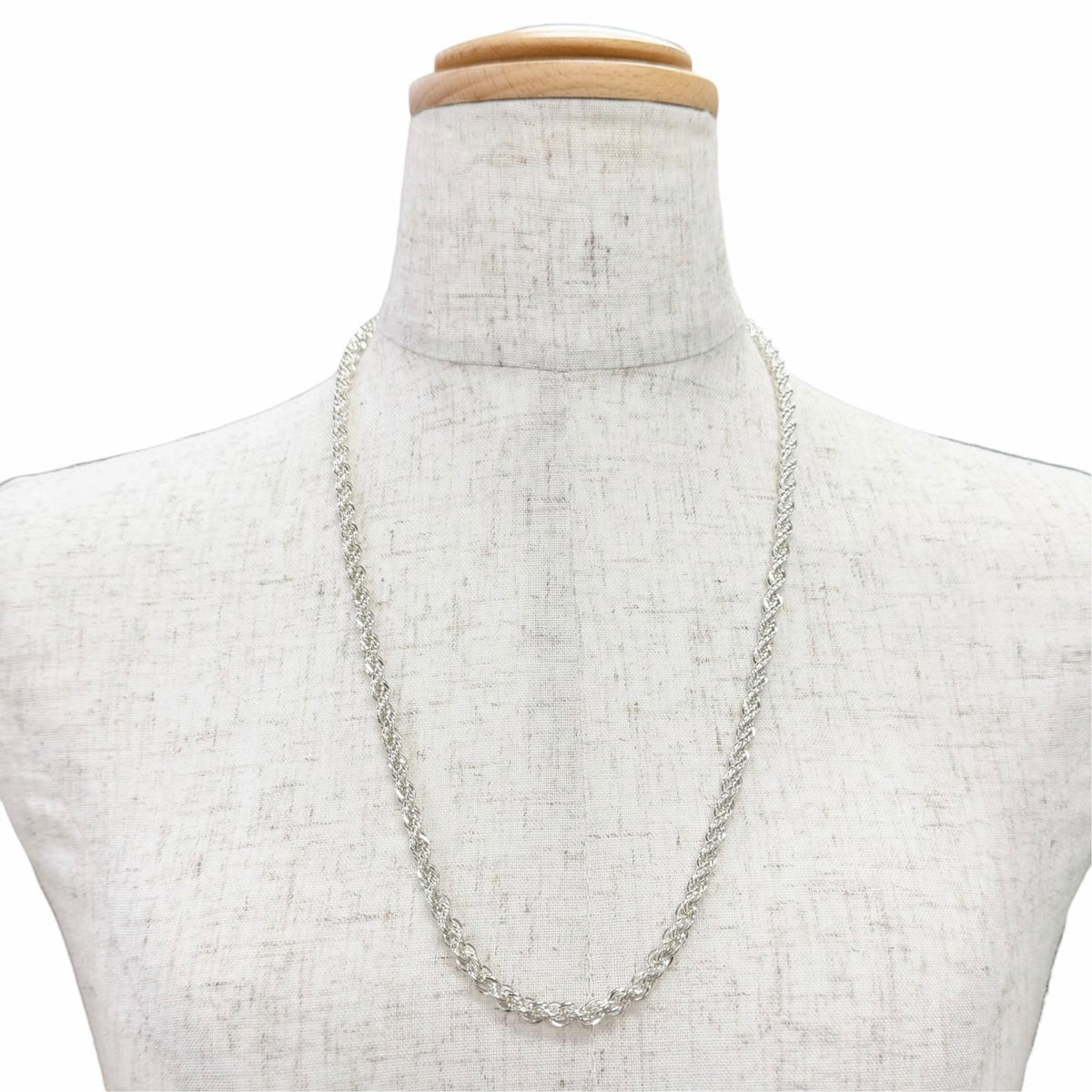 Tiffany & Co 925 Screw Twist Rope Chain Necklace Silver — view 3
