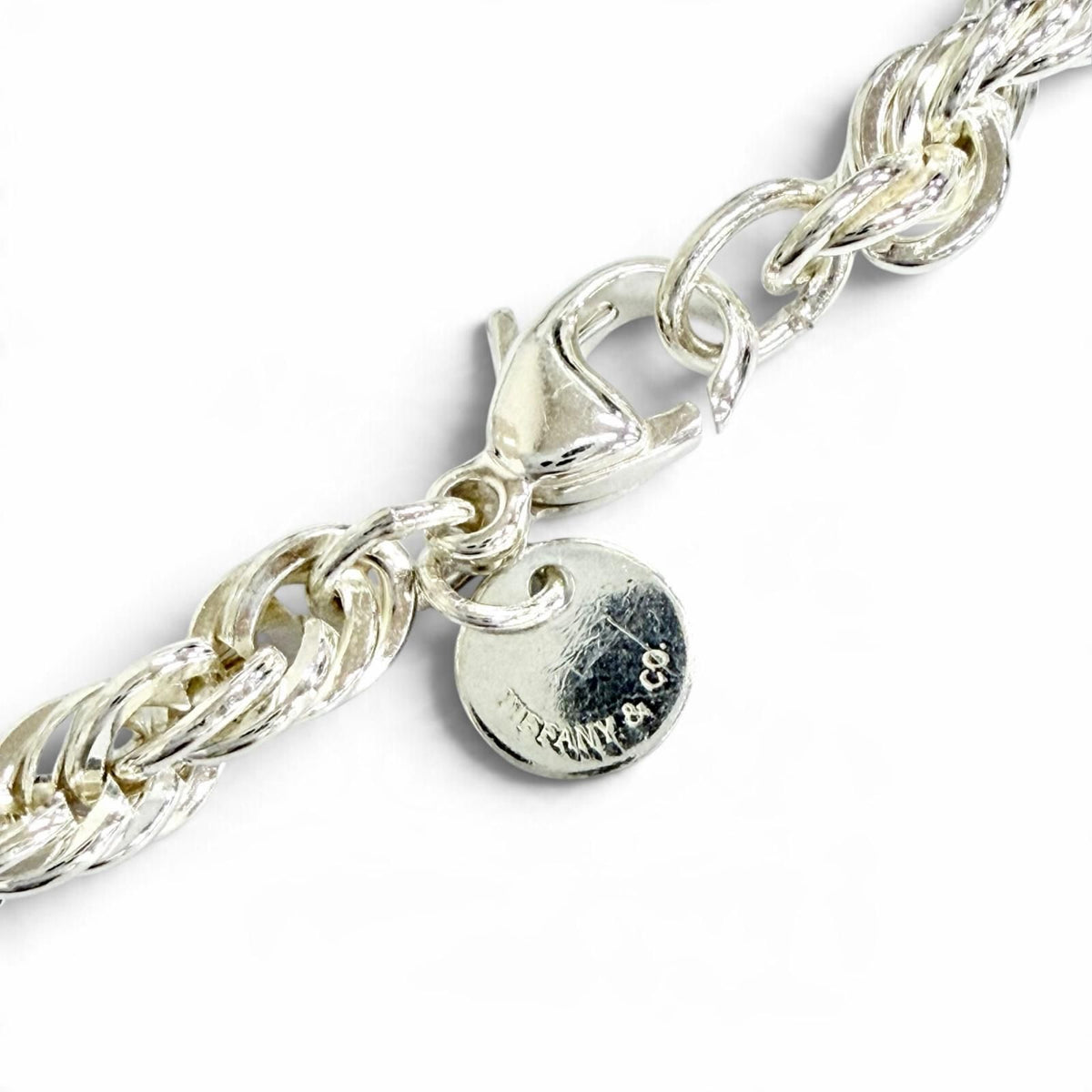 Tiffany & Co 925 Screw Twist Rope Chain Necklace Silver — view 6